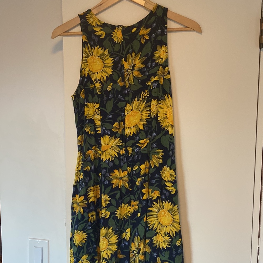 Vintage sunflower maxi dress